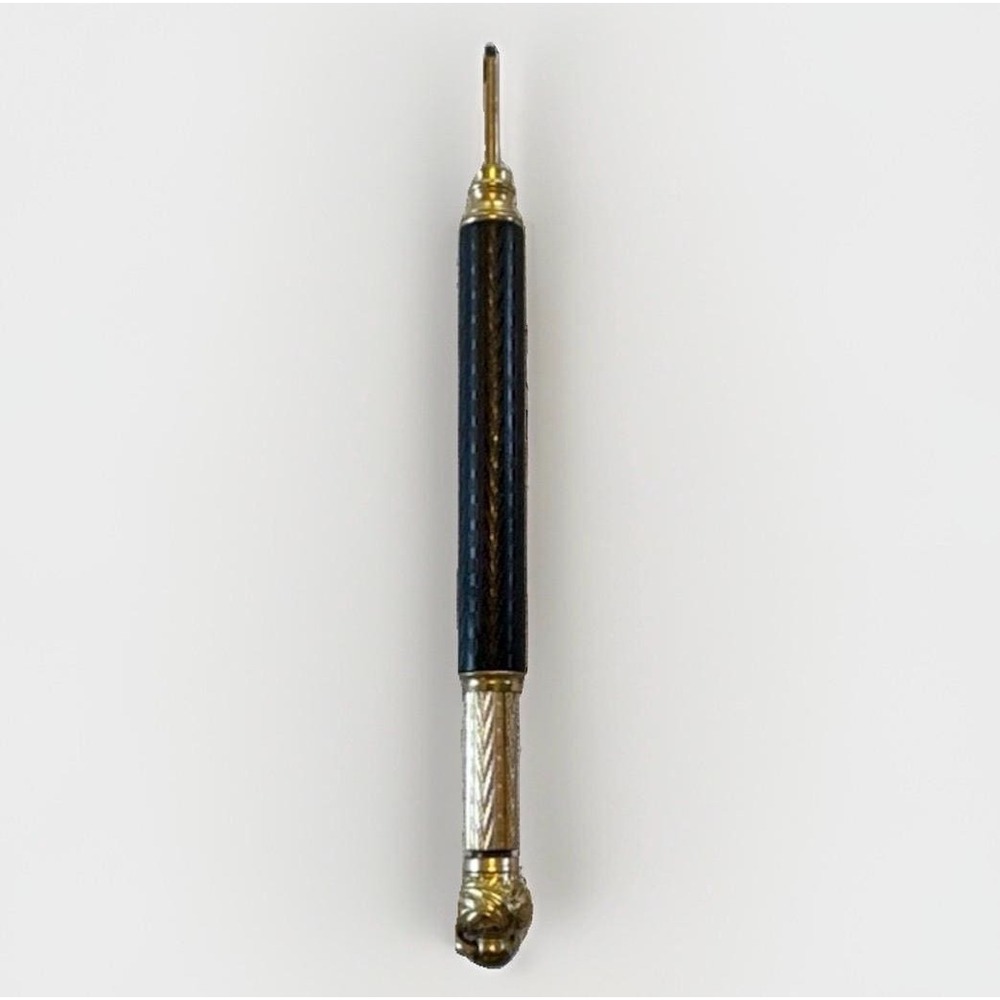 Antique 19 Century Patent March 21 Gold Filled Vulcanite Slide Dip Pen